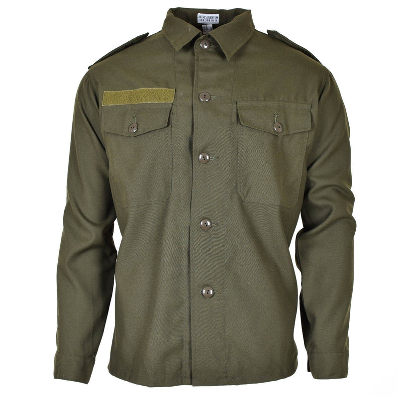 Shirt da combattimento dell'esercito BH austriaco originale militare oliva verde bdu field nuovo