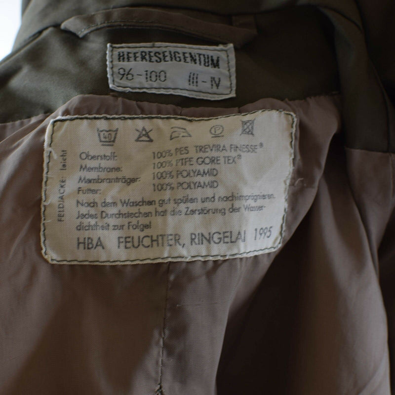 Gucca vera dell'esercito austriaco M65 Giacca Goretex Military Olive Parka impermeabile