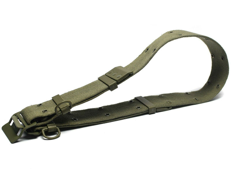 Cintura di cinghia dell'esercito francese originale Famas Olive OD Web Belt France Military