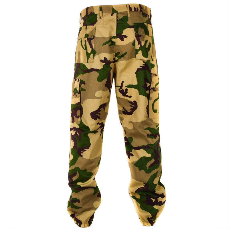 Pants dell'esercito italiano originale Combattimento Deserto Tropic Cimeflage Field Calco Nuovi