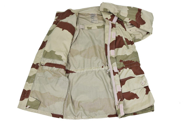 Autentico esercito francese parka felino felino t4 s2 giacca da combattimento deserto camo nuovo