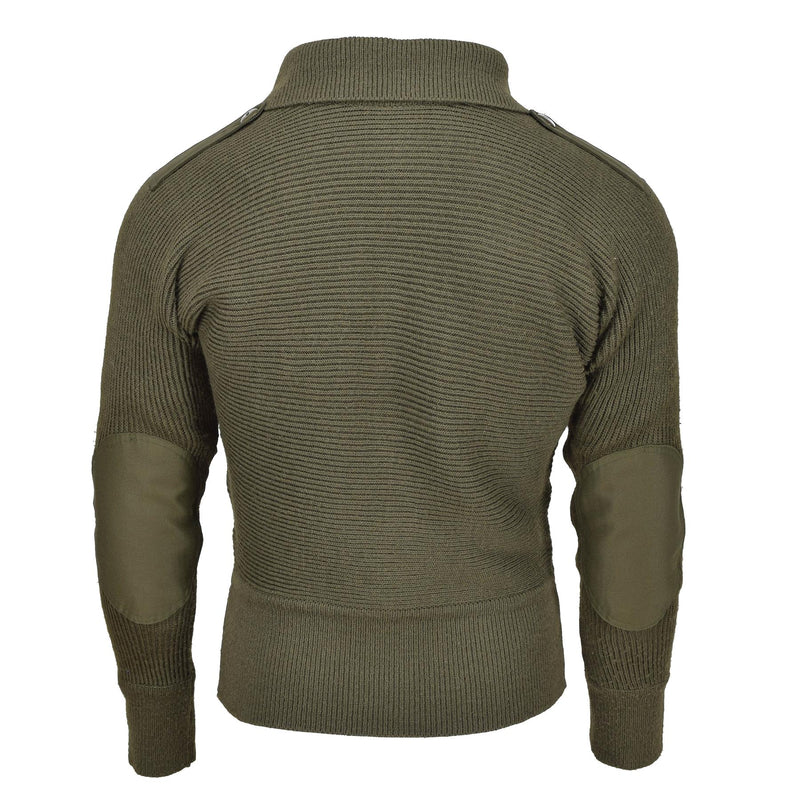 Pullover alpino militare austriaco originale Magitato a maglia rinforzata traspirante