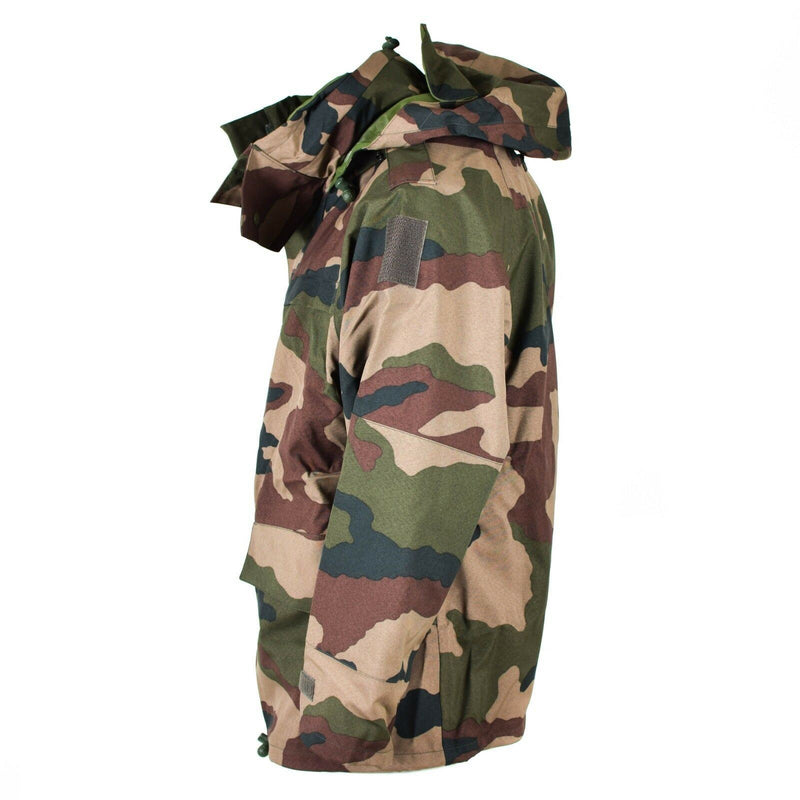 Giacca da trilaminati impermeabili dell'esercito francese genuino cce camo con cappuccio parka now