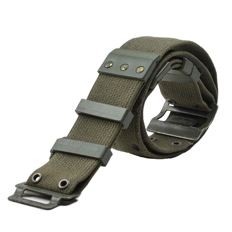 Cintura di cinghia dell'esercito francese originale Famas Olive OD Web Belt France Military