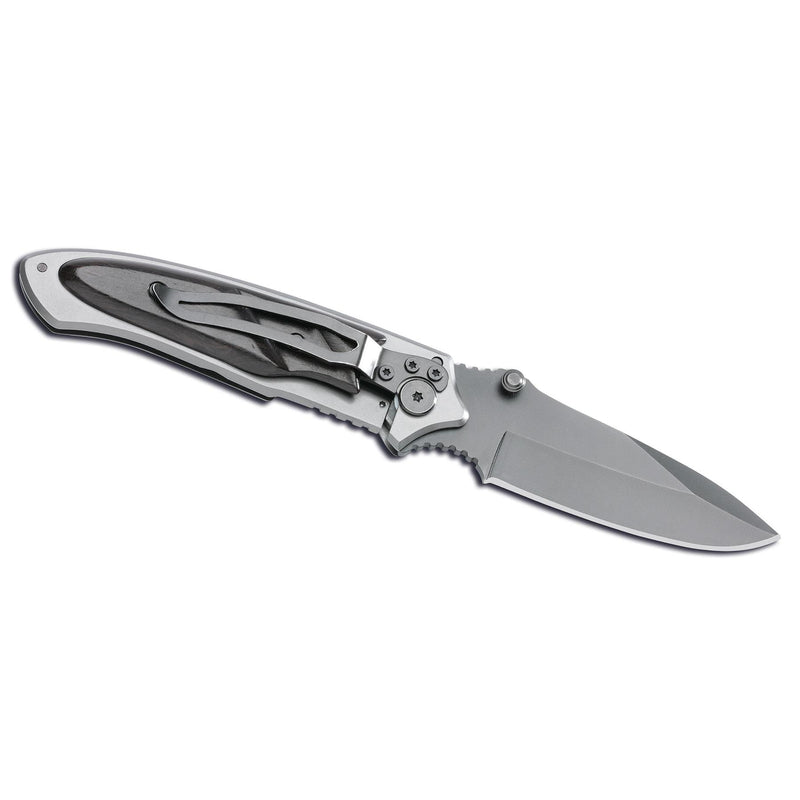 Coltelli volpe marca tascabile coltello pieghevole in titanio in titanio 440 in legno nero inossidabile