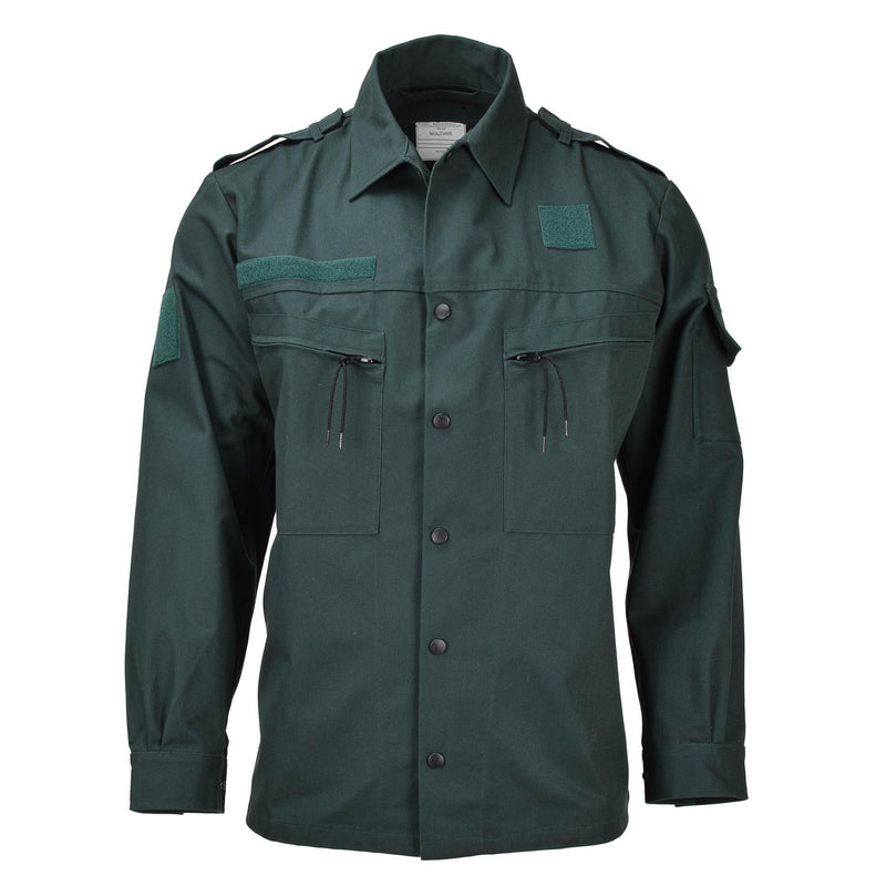 Shirt verde militare olandese originale pesante combattimento tattico manica lunga nuova