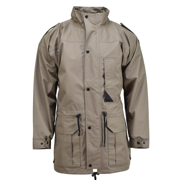 Parka militare olandese originale con fodera ufficiale caldo lungo la giacca kaki surplus