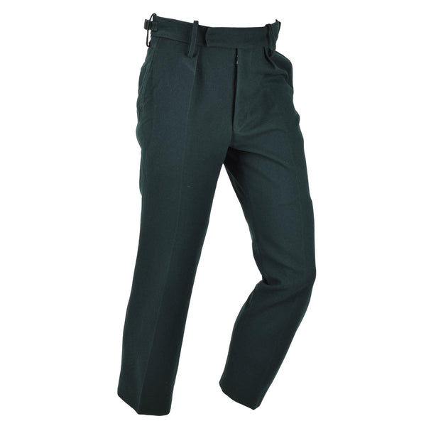 Pantaloni di lana verde militare irlandesi originali pantaloni di lana verde pantaloni formali