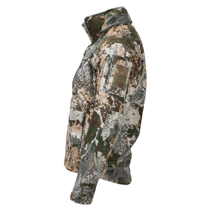 Mil-Tec Army Softshell Giacca tattica pile in pile impermeabile con cappuccio a 3 strati laminato