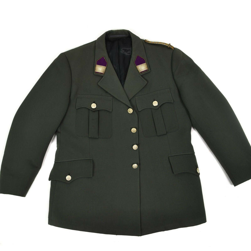 gray color military parade jacket