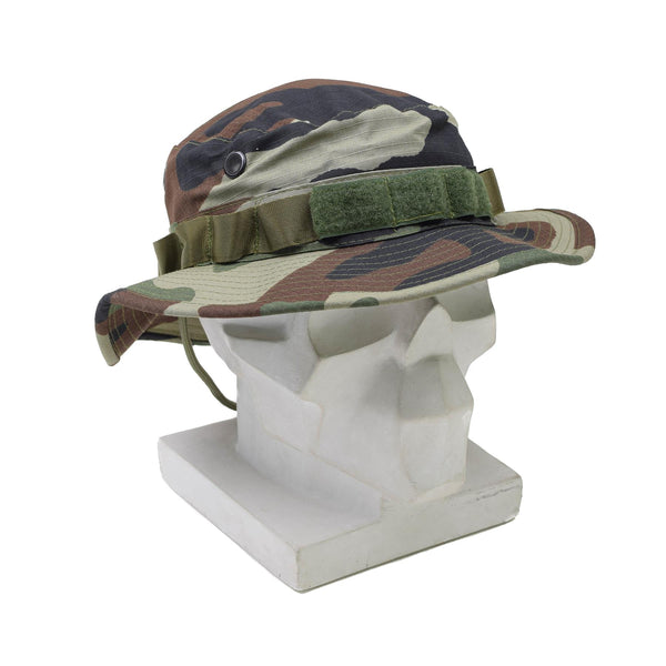 Tacgear Brand French Army Style Boonie Hat Boonie CCE CAMO RIPSTOP WIGH BRIM AVECH