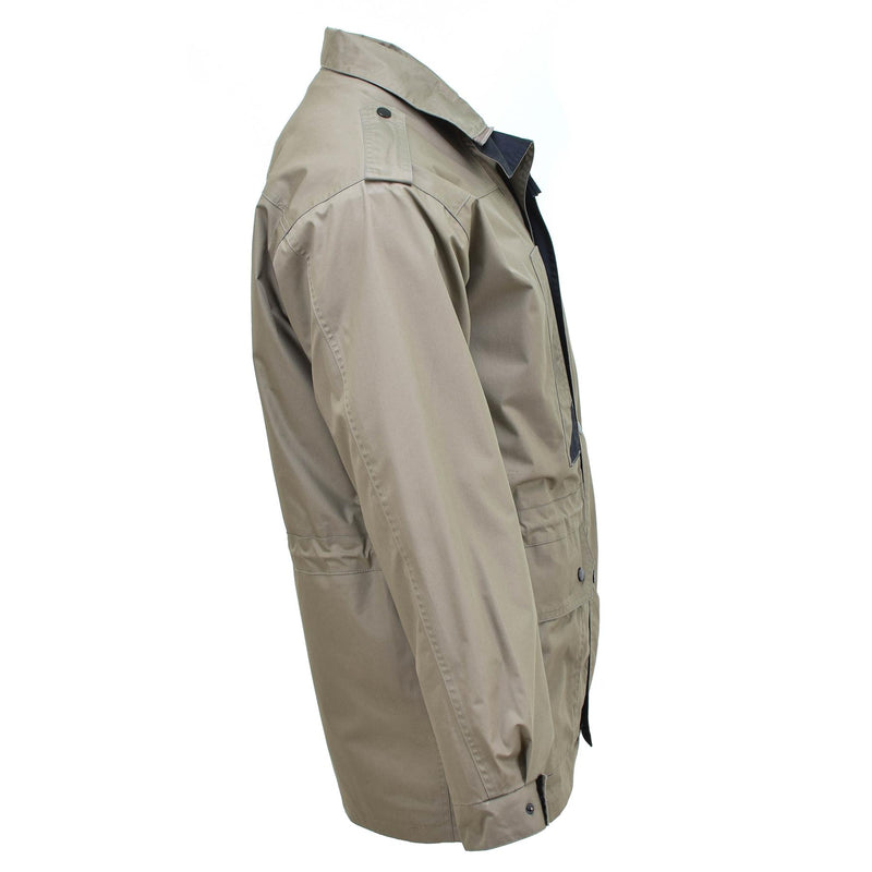 Genuino parka dell'esercito olandese con giacca per cappotto di rivestimento Kaki tasche abbottonate