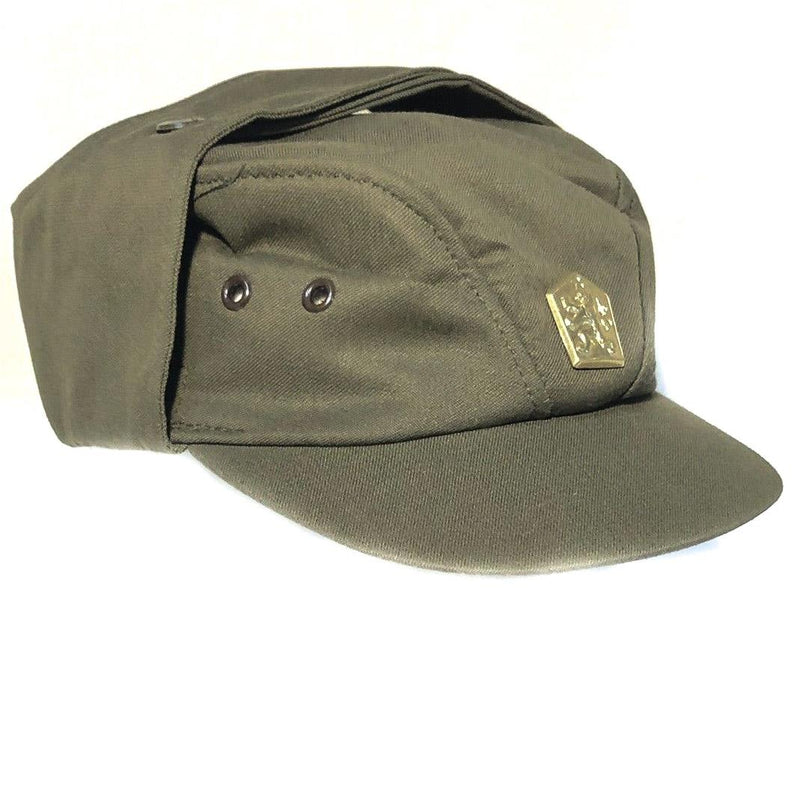 Genuino esercito ceco slovacco militare OD Cap checoslovacco Cappello da campo nuovo