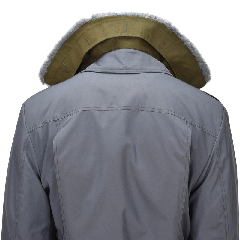 Original Ceca militare M85 giacca da campo parka in stile grigio lineare invernale