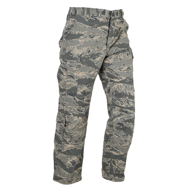 Pantaloni di campo militare degli Stati Uniti originali uomini strappati stop Abu Digital Tiger Stripe Camo