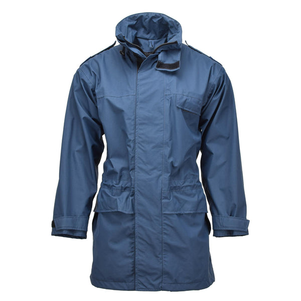 Giacca da pioggia originale delle forze dell'aria reale britannica Goretex Raf Wet Weather Coat blu