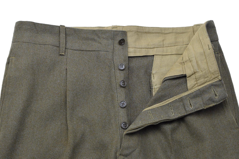 Pantaloni di lana dell'esercito italiano originali abiti per pantaloni vintage formali