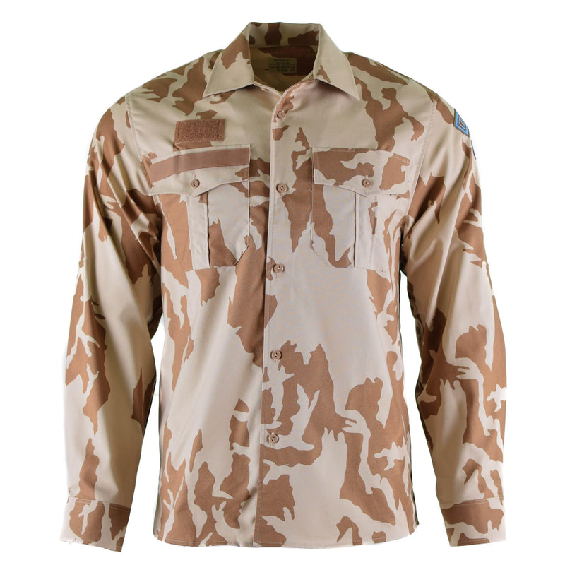 Autentico deserto della camicia ceca Ceca mimetica 95 surplus militare uniforme da campo nuovo