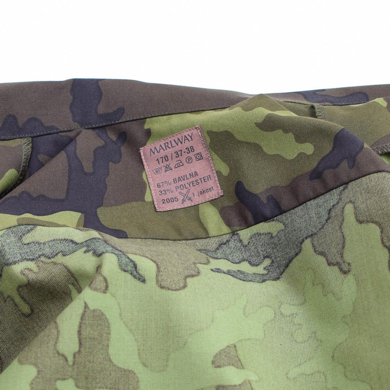 Shirt dell'esercito ceco autentico Woodland Camo VZ 95 Field Uniform Filion Overplus Nuovo