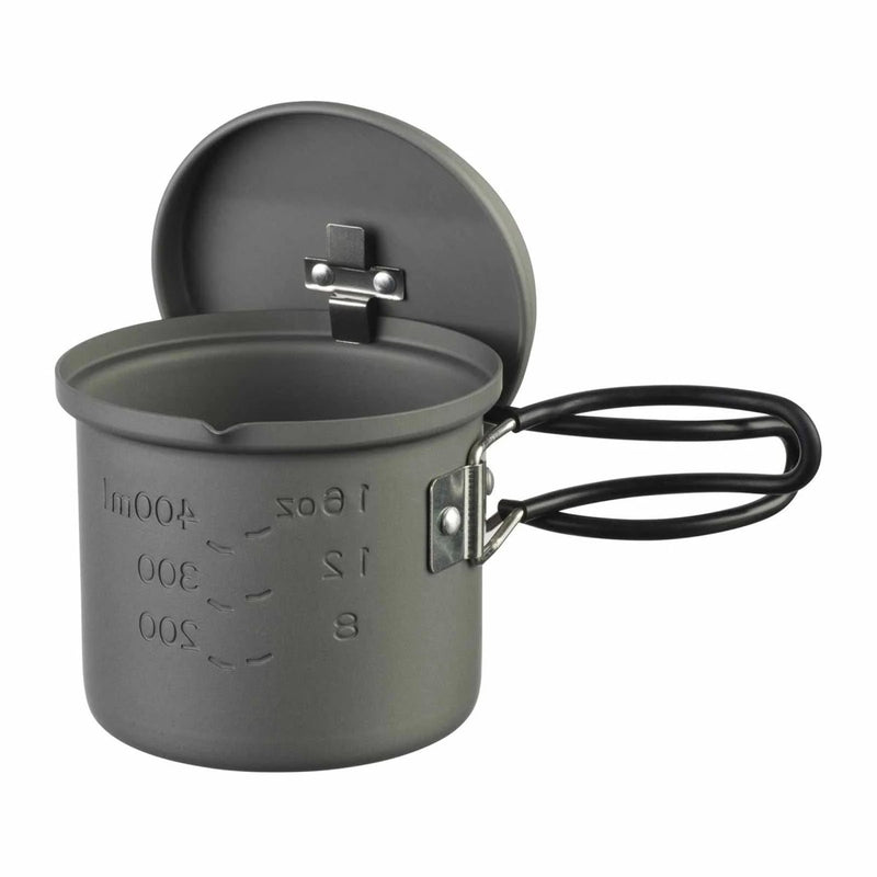 Esbit POT LEGGE POTTO 625 ml CAMPING HARD ANODISE ANODISE ALLUMINUM GREE