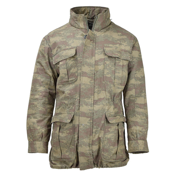 Giacca originale dei paracadutisti militari turchi parka camo mime