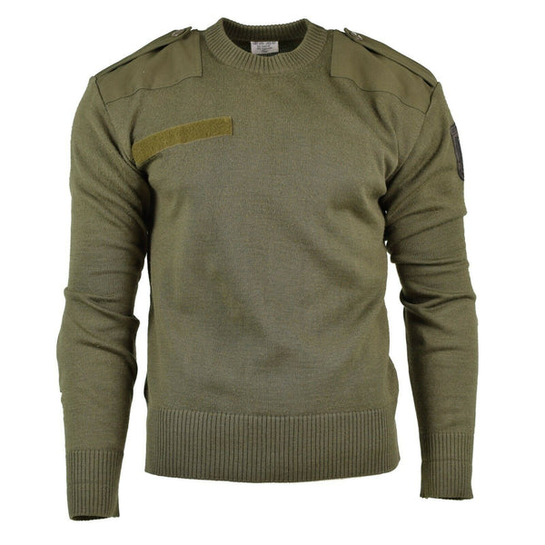 Original Pullover Pullover Pullover Jumper Commando Olive OD Wool Swater Nuovo