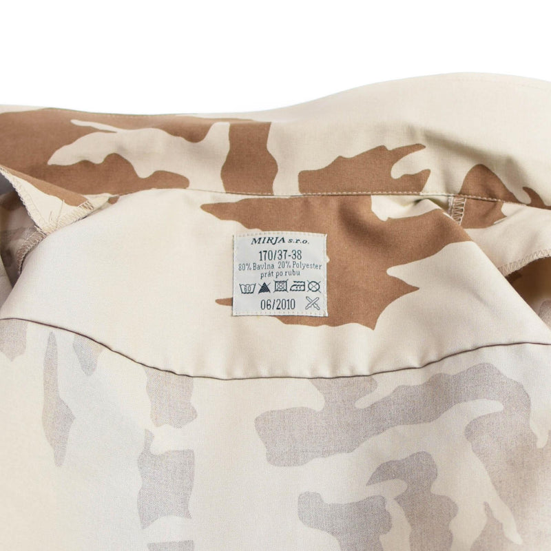 Autentico deserto della camicia ceca Ceca mimetica 95 surplus militare uniforme da campo nuovo