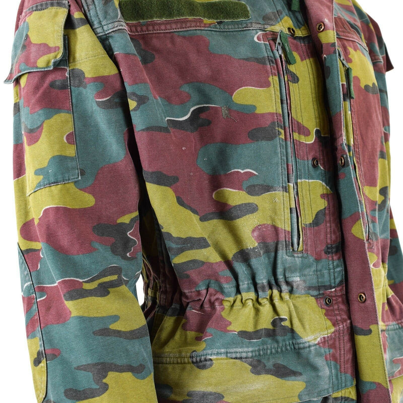 Combattimento militare dell'esercito belga originale M90 ​​giacca da campo parka jigsaw camo surplus