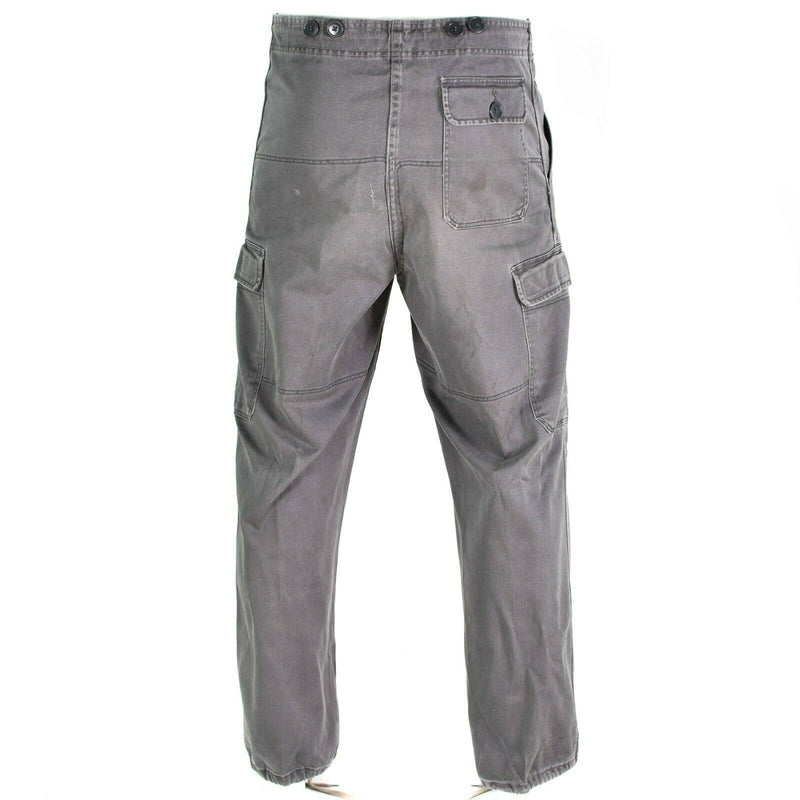 Pantaloni dell'esercito danese originali M 71 Grey Military Issue Danimarca Pantaloni da combattimento