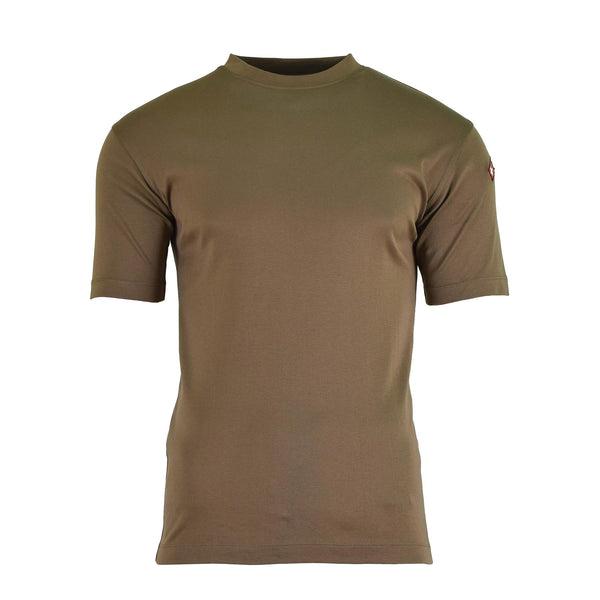 T-shirt originali dell'esercito svizzero kaki Surplus di camicia sportiva traspirante veloce