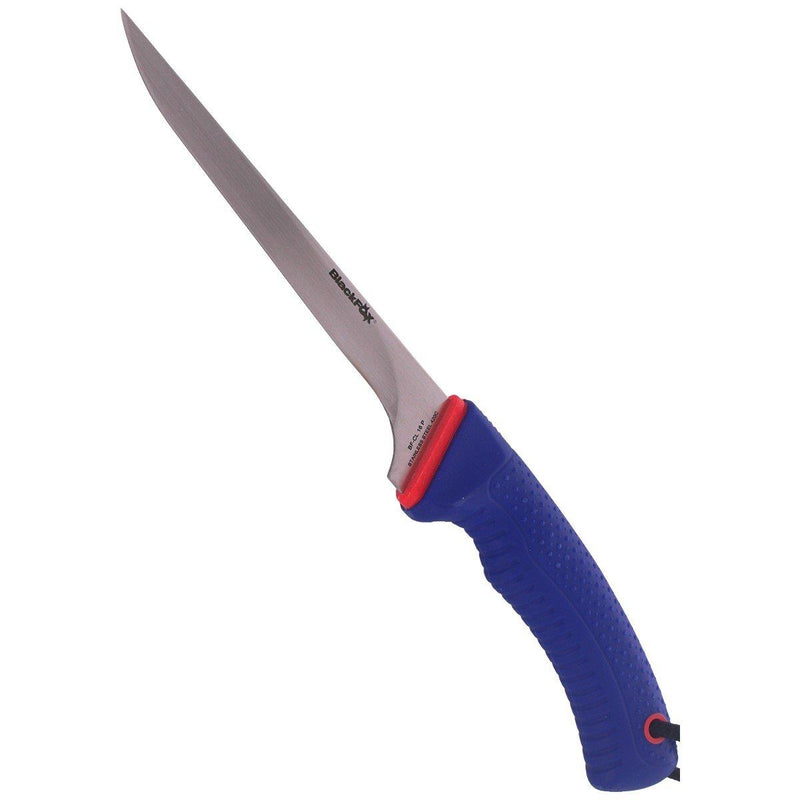 Coltelli volpe bf-cl 16 coltello da filetto in raso rivestito da 420c in acciaio 420c pp maniglia blu tpr