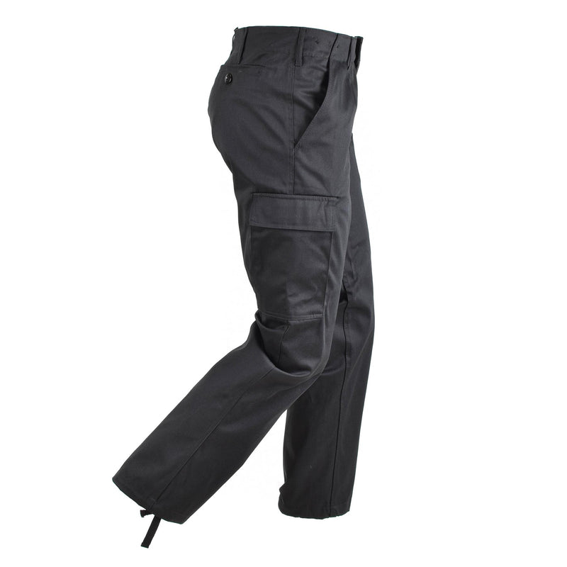 Pantaloni moleskin in stile militare tedesco durevoli pantaloni uniformi da combattimento nero nuovo