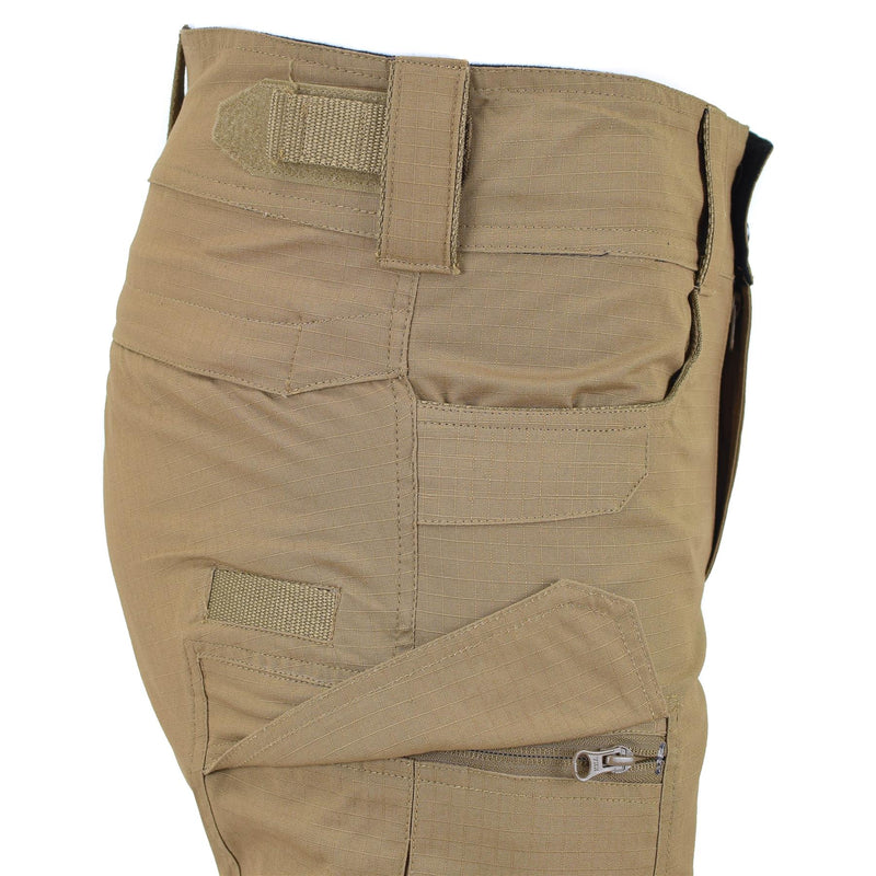 MFH Brand Style Military Shorts Bermuda Shorts Coyote Sturby Cotton Ripstop Uniform Nuovo