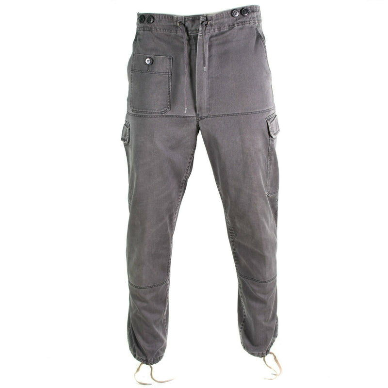 Pantaloni dell'esercito danese originali M 71 Grey Military Issue Danimarca Pantaloni da combattimento