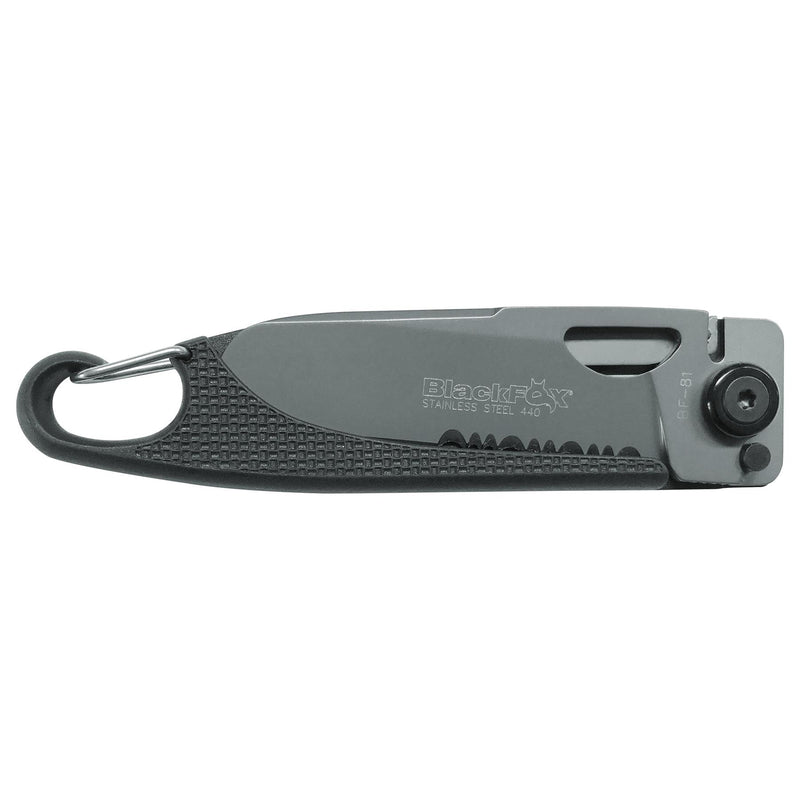 FOX CITS BF-81 Carabinatore pieghevole Carabinatore parzialmente seghettato AISI 440A Blade