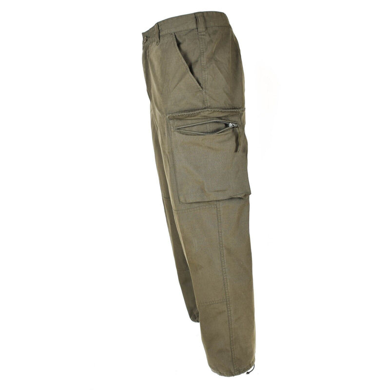 Pantaloni dell'esercito austriaco autentici RIP STOP OD COMPATTO MILITARI PANTERILI OLIVE BDU