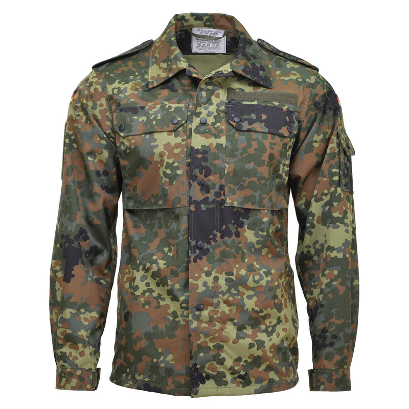 Camicie militari tattiche Leo Kohler Flecktarn Cambiatura a luce mimetica BW Giacca