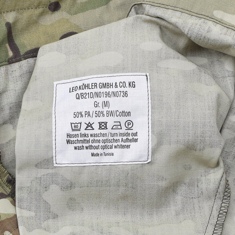 Pantaloni cargo di leo kohler rinforzati i pantaloni da datente aCu rinforzati mtp camouflage