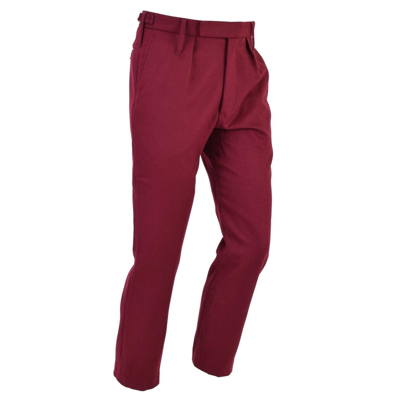 Vestiti di pantaloni veriosi dell'esercito britannico Royale Hussars pantaloni Bordeaux