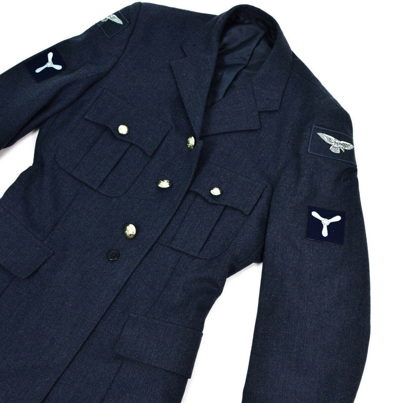 Guida vera e propria giacca formale militare britannica Air Force RAF Blue Military Nuovo nuovo