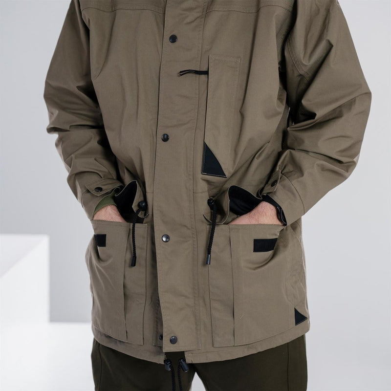 Autentico parka dell'esercito olandese con rivestimento di rivestimento verde giacca da uomo kaki nuovo