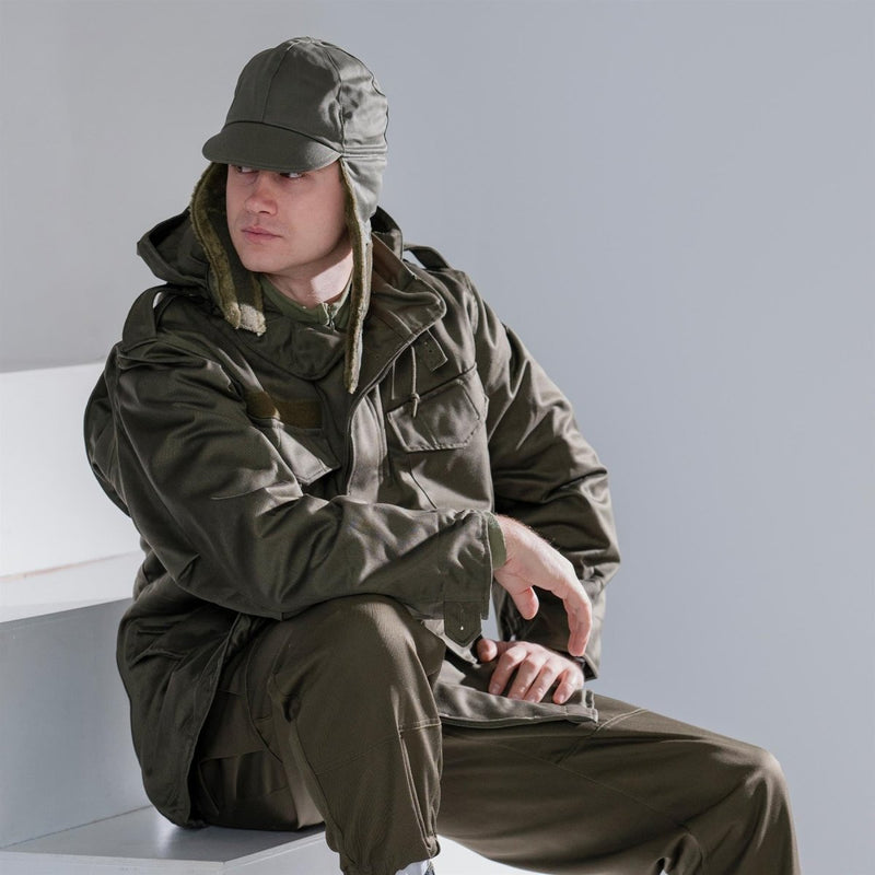 Guido pila invernale militare dell'esercito tedesco Olivo Drab Hat Wald Weather