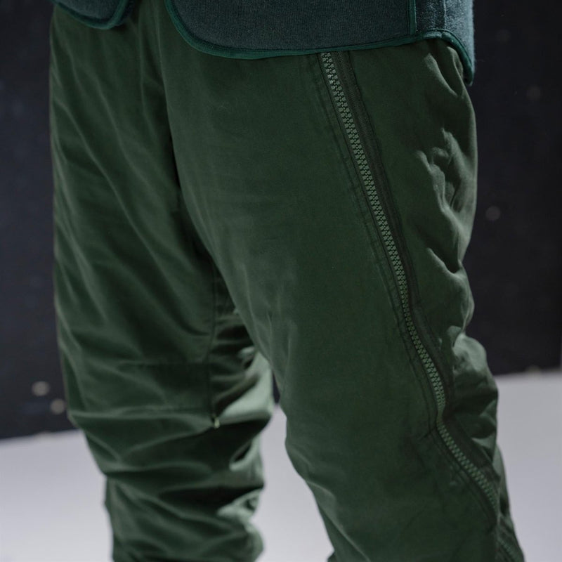 Pants dell'esercito svedese autentici isolati M90 Pantaloni termici Verdi Coldime