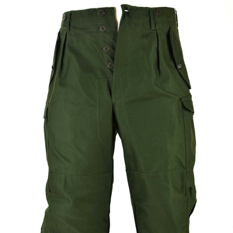 Pantaloni dell'esercito svedese autentici M59 pantaloni da combattimento verde militare