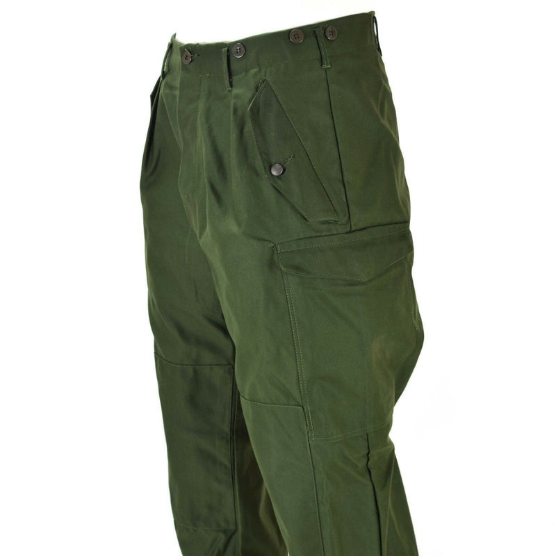 Pantaloni dell'esercito svedese autentici M59 pantaloni da combattimento verde militare