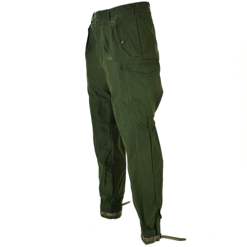 Pantaloni dell'esercito svedese autentici M59 pantaloni da combattimento verde militare