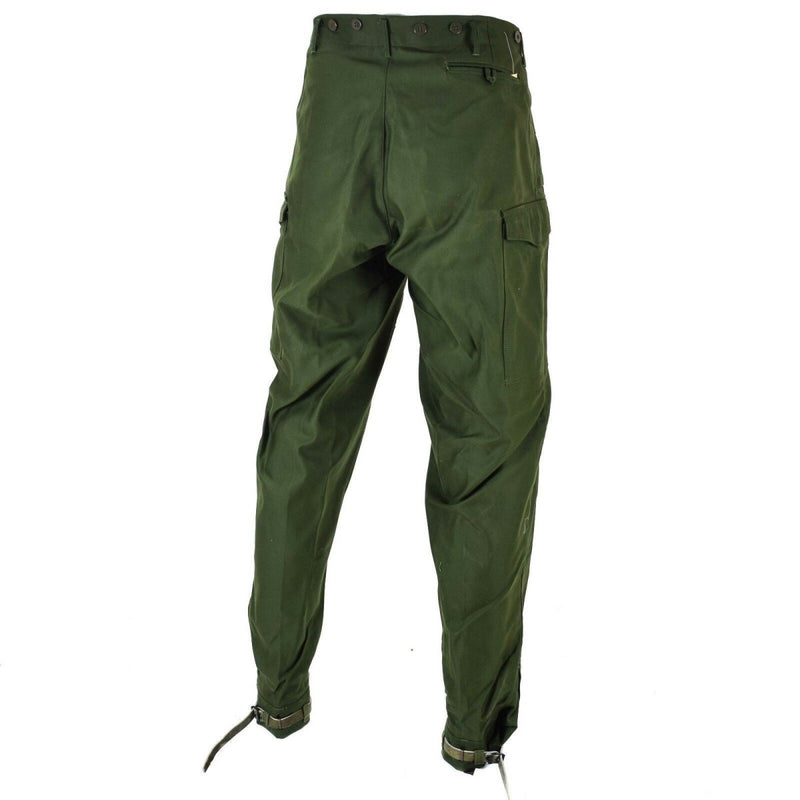 Pantaloni dell'esercito svedese autentici M59 pantaloni da combattimento verde militare