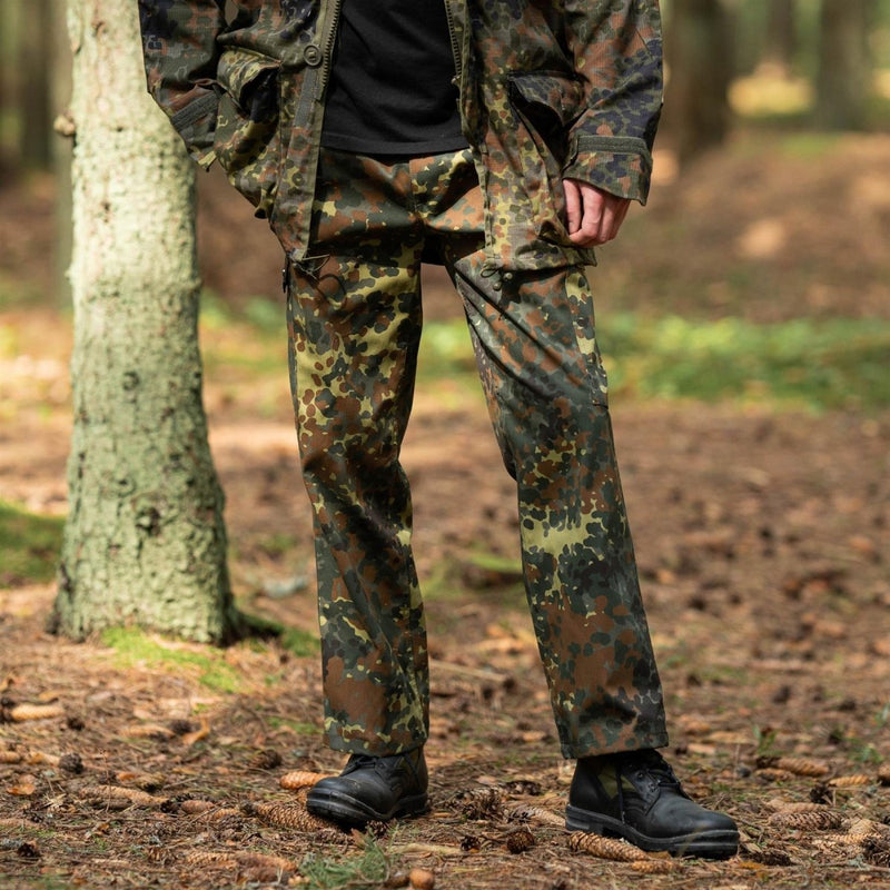 Pantaloni da carico in stile militare tedesco Flecktarn Camo Combat Army Acu pantaloni