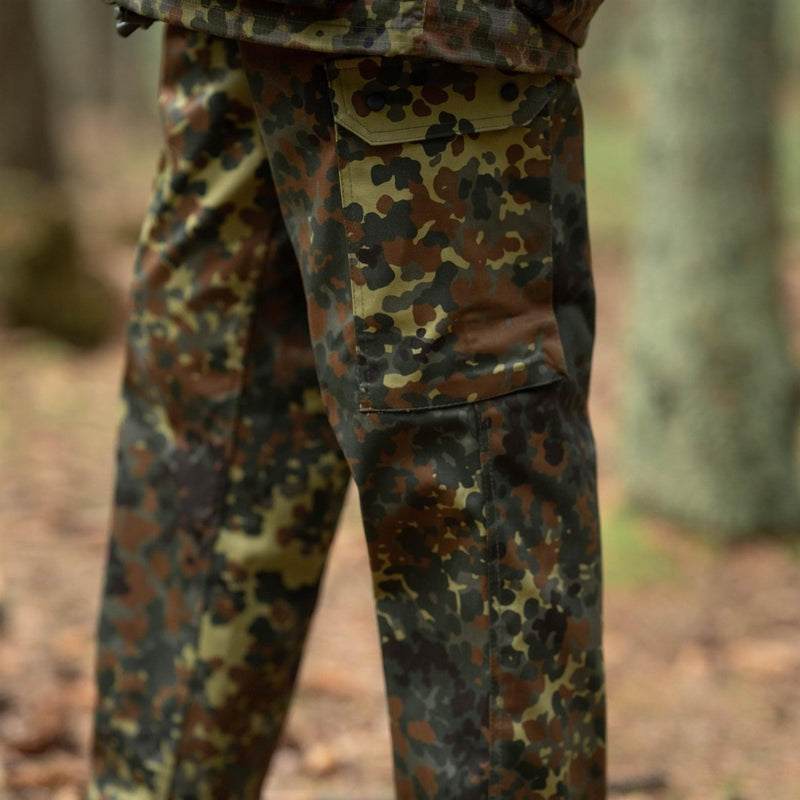 Pantaloni da carico in stile militare tedesco Flecktarn Camo Combat Army Acu pantaloni