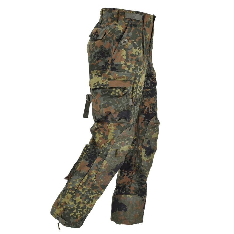 Leo Kohler KBS Flecktarn Camo Tactical Pants ha rinforzato i pantaloni per le truppe da combattimento